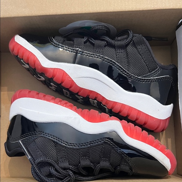 Kids Black and Red Sneakers